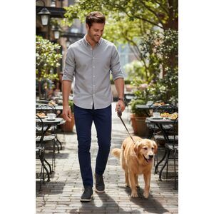 TOMS Black Denim Brogue Dress Wingtip Shoe Men's Size 13